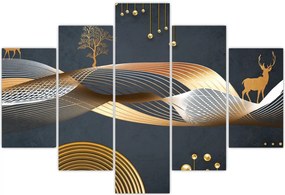 Tablou - Cerb, grafică (150x105 cm)