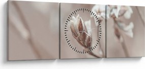 Tablou - Detaliu ramură (cu ceas) (90x30 cm)