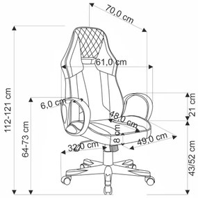 Scaun de birou SENTI roșu