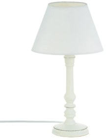 Lampă de masa vintage cu bază din lemn