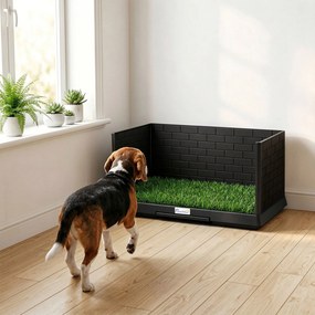 PawHut Toaletă pentru câini cu tavă detașabilă, 75 x 51 x 36,5 cm | Aosom Romania