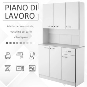 HOMCOM Dulap Suspendat de Bucătărie Albastru din Lemn Spațiu Amplu de Stocare 101x39x180cm Design Modern | Aosom Romania