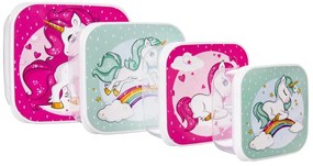 Set de 4 bucăți de cutii de gustări Orion  Unicorn