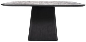 Masa patrata din lemn de mango Aron 150x76 cm neagra