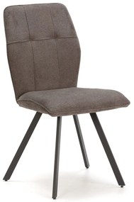 Scaune de dining gri-închis 4 buc. Mery – Marckeric