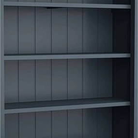 Etajera lemn masiv natur Richmond Albastru/, 90 × 45 × 81 cm
