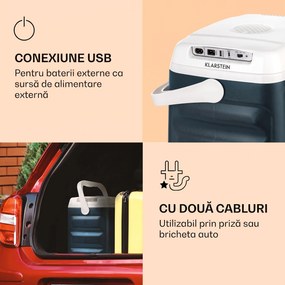 Klarstein BeerBelly 29, cutie de răcire electrică, funcție de răcire și păstrare a căldurii, port USB, mod ECO