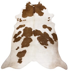 Covor Artificial Cowhide, Vaca G5069-2 alb maro din piele