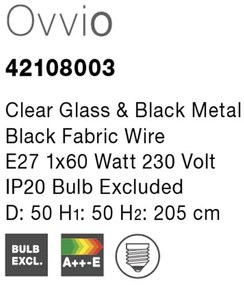 Lustra / Pendul design modern 50cm Ovvio NVL-42108003