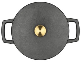 Oală cu capac din fontă 3,6 l adecvată pentru plita cu inducție – Holm