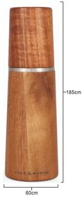 Cole&Mason - Set 2 râșnițe sare și piper MARLOW acacia 18,5 cm
