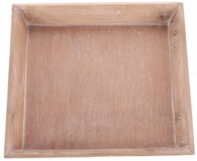 Tava din lemn Riaza maro, 26 x 26 x 3 cm
