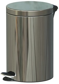 Alda Coș de gunoi cu pedală Freedom Fresh 12 l,oțel inoxidabil lucios, 12 l
