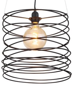 Globo 15640H - Pendul pe cablu TILLY 1xE27/60W/230V negru