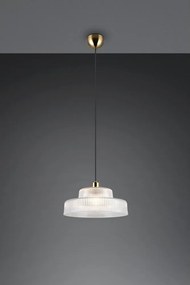 Lustră cu abajur din sticlă ø 35 cm Abella – Reality