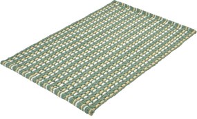 Kleine Wolke Loop covor de baie 90x60 cm dreptunghiular alb-bej-verde-mix culori 9173685519