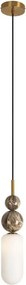 MAXLIGHT P0642 - Lampă suspendată pe cablu NOVA 1xG9/12W/230V, diam. 12 cm, auriu