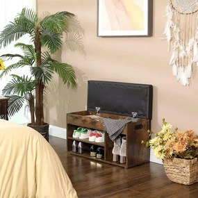 Pantofar DAVOR maro/negru