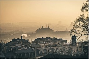 Tablou - Orașul în ceață (90x60 cm)