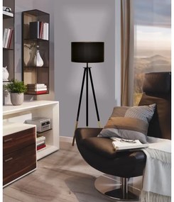Lampadar Eglo 55291 BIDFORD 1xE27/60W/230V negru/maro