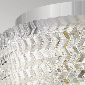 Plafonieră Hinkley HK-ELLE-F-S-CM 2xE27/60W/230V d. 30,5 cm crom