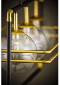 Lustră pe cablu Jupiter 2030 FIORI 3xG9/10W/230V negru/auriu/transparent