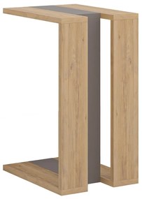 Măsuță auxiliară cu aspect de lemn de stejar 40x30 cm Macha – Marckeric