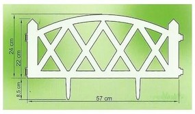 Gard de grădină 2,3 m, teracota