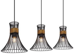 Globo 54814-3H - Lustră pe cablu PURRA 3xE27/60W/230V