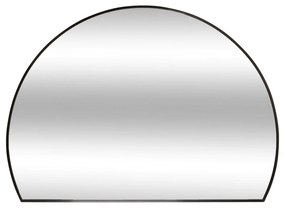 Oglindă semicirculară pentru hol ALICE, cadru metalic, 90 x 65 cm, negru