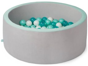 Piscină cu bile pentru copii B-Toys d. 89 cm gri/turcoaz