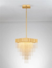 Lustra LED suspendata design modern REVIA aurie