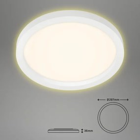 Plafonieră LED CADRE LED/18W/230V d. 29,7 cm albă Briloner 7361-016