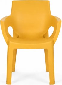 Scaun de luat masa pentru gradina IVY, galben