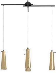 Eglo 97653 - Lustră pe cablu PINTO GOLD 4xE27/60W/230V