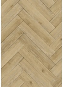 Mexen Charter Oak probă panouri vinil heringbone 635 x 127 mm SPC 6,5 mm, suport 1,5 mm, 4 V-Fuga, Stejar - F1169-S