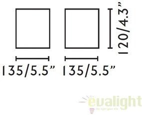 Plafoniera alba cu 1 spot directionabil cu design modern, TECTO-1 63274