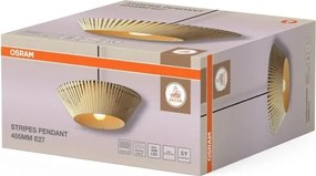 Osram - Lustru suspendat cu cablu DECOR STRIPES, 1xE27/10W/230V, Ø 40,5 cm, bej