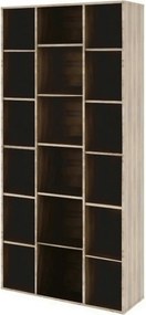 Biblioteca DUNAJ TIP 13, stejar sonoma, DTD laminat, 90x32x191 cm