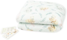 Pilota pentru copii Nature Bamboo by Amy din bambus si umplutura hipoalergenica BabySoft, Safari, 70x65cm