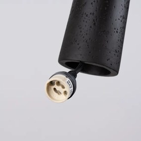 Lustră pe cablu Sollux SL.1355 ELECTRA 1xGU10/10W/230V beton/negru