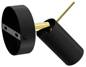 Spot de perete PRESTON 1xGU10/40W/230V negru/auriu