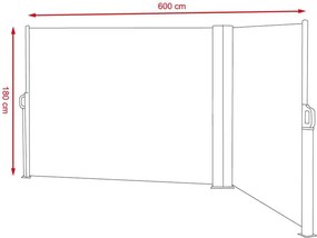 Marchiză -copertină retractabilă laterală dublă Avenberg VIOLETA - Bej