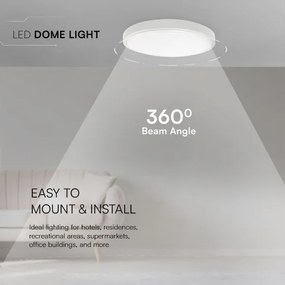 Plafonieră LED pentru baie LED/36W/230V IP44 3000K d. 35 cm alb