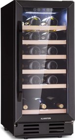 Klarstein Vinovilla 29 Frigider de vin încorporabil 81 l / 29 sticle 1 zonă ușă din sticlă inox