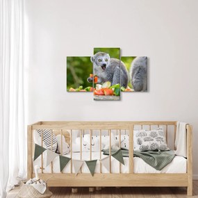 Tablou cu lemur (90x60 cm)