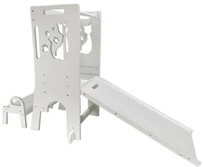 Turn educativ 2Kids Toys pisică cu tobogan și tablă de scris