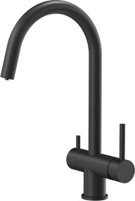 Baterie de bucatarie REA Caren negru