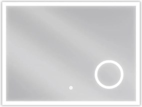 Mexen Kala oglindă de baie iluminată cu oglindă cosmetică 80 x 60 cm, LED 6000K, anti-aburire - 9820-080-060-611-00
