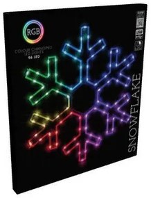 Decorațiune luminoasă de Crăciun RGB cu LED  Colouring snowflake 90 LED, 50 x 43 cm
